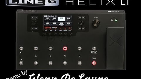Line 6 Helix LT Demo - by Glenn DeLaune
