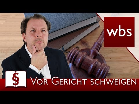 Video: Ist Es Möglich, Die Aussage Zu Verweigern?