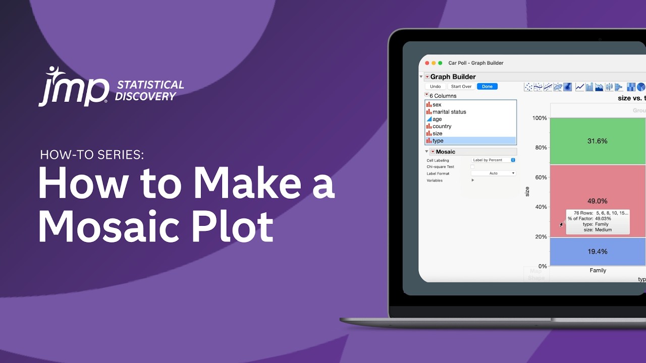 How to Make a Mosaic Plot in JMP - YouTube