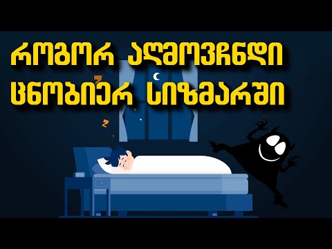 როგორ აღმოვჩნდი ცნობიერ სიზმარში
