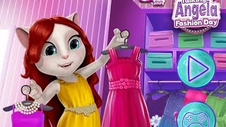 ❤เกมส์แต่งตัวแมวสาวแองเจล่าในชุดแฟชั่นแสนสวย Talking Angela Fashion Day Game❤ screenshot 3