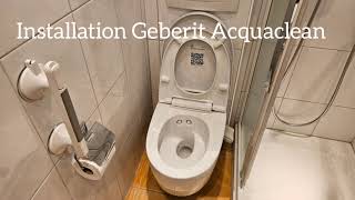 Montage eines Dusch WC Geberit Acquaclean#acquaclean