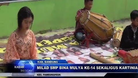 Liputan HDASTV (durasi 3:36)  - MILAD SMP BINA MULYA PAMEUNGPEUK KE 14 SEKALIGUS KARTINIAN