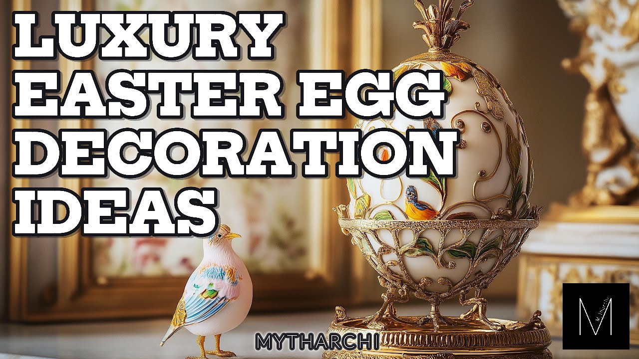 Роскошные идеи украшения пасхальных яиц | DIY Элегантный и потрясающий декор на Пасху 2025