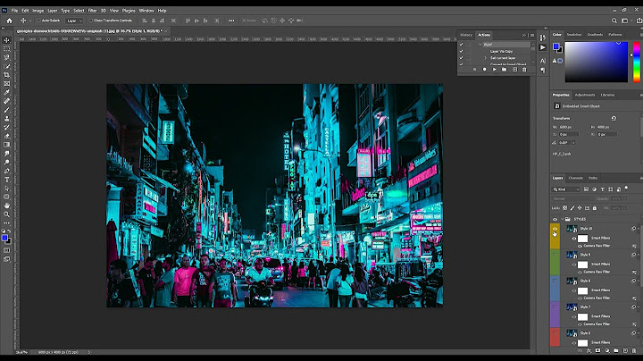 Hướng dẫn sử dụng action trong photoshop