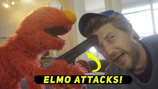 Elmo Attacks Him Ft. David Dobrik, Josh Peck, & Jason Nash
