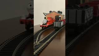 James Pulling His Train