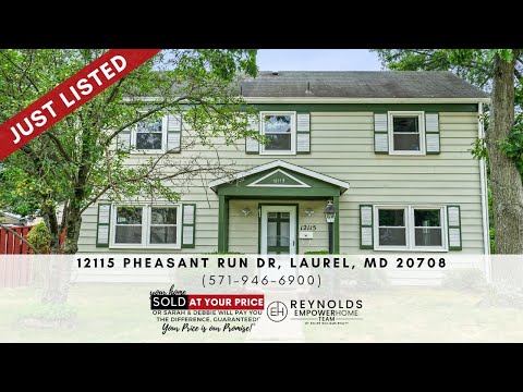 12115 Pheasant Run Drive, Laurel, MD home video tour