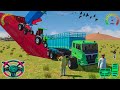 Drive 2 Tractors and Load Onto Truck! 😱🚜🚛
