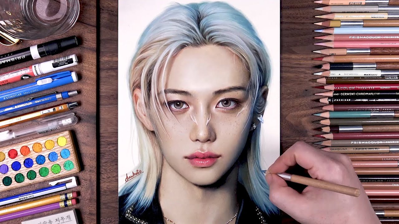 Рисование Stray Kids: FELIX | drawholic