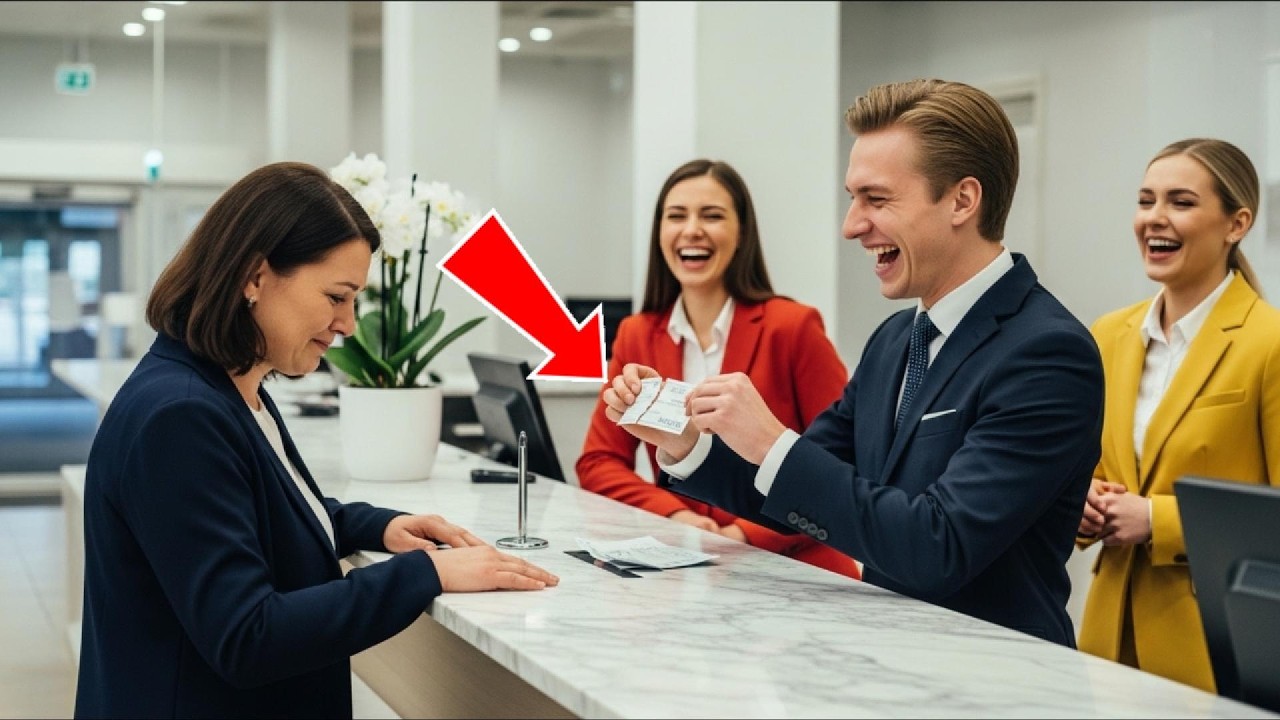 Pankinjohtaja pilkkaa vaatimatonta naista ja repii shekin — tietämättä, että nainen omistaa pankin!