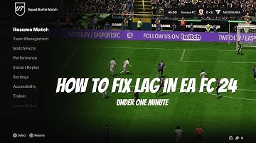 HOW TO FIX LAG IN EA FC UNDER ONE MINUTE
