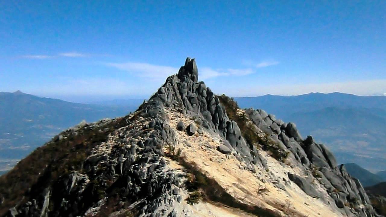 鳳凰三山 アカヌケの頭附近より撮影 Youtube