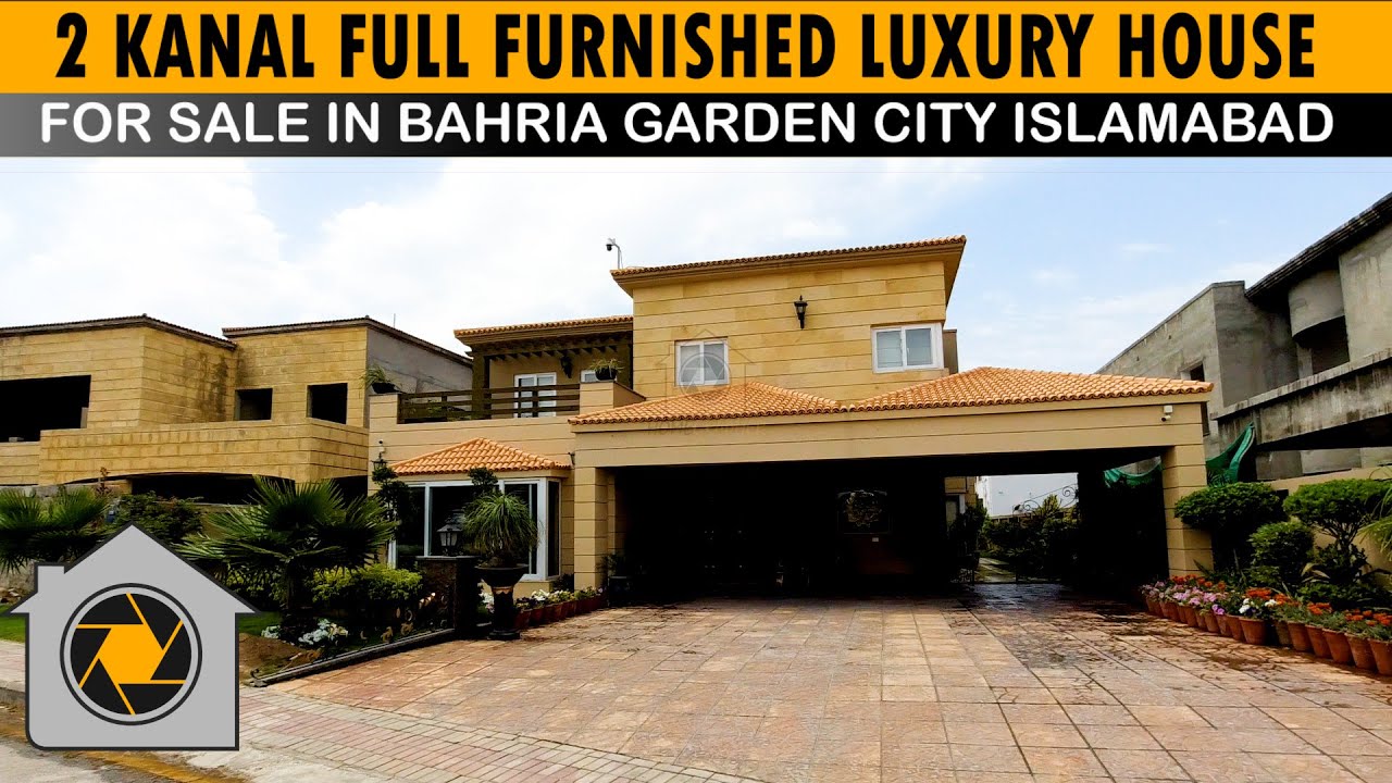 2 Kanal Full Furnished Luxury House For Sale in Bahria Garden City
