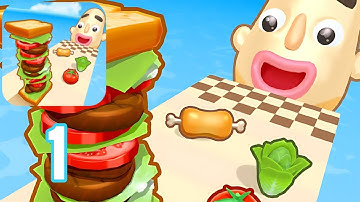 All Levels - Sandwich Runner - Part 1 - Gameplay Walkthrough (Android, iOS)