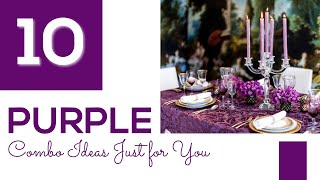 10 Purple Combo Ideas Just For You | BalsaCircle.com
