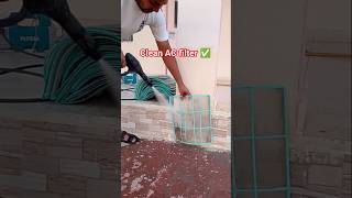 clean AC filter ✅ | how to clean ac filter #shorts  #shortsfeed