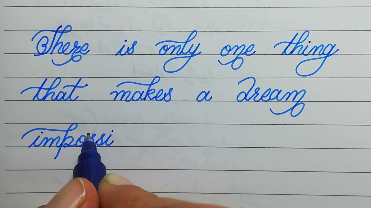 Ultra clean beautiful english handwriting/ Cursive writing/ handwriting expert