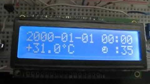 Danithermo: real-time clock and temperature sensor