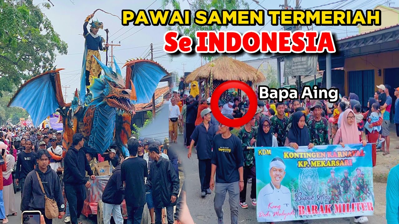 TERMERIAH Se INDONESIA‼️PAWAI SAMEN MI ASH SHOLAHIYYAH 2025 | Aya Bapa Aing KDM