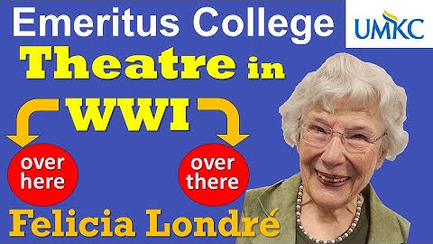 Theatre in the Great War: Over Here and Over There