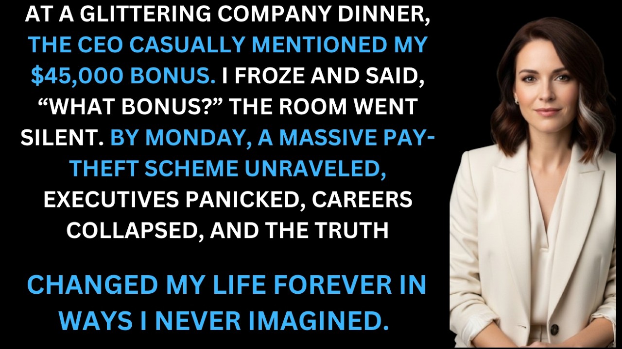At A Work Dinner, CEO Asked If My Bonus Helped. I Said: 