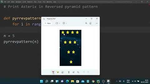 Print * in Reverse Pyramid pattern | An IT Professional | Python Coding Interview questions