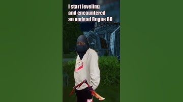 when i start leveling, and encountered an undead rogue 80