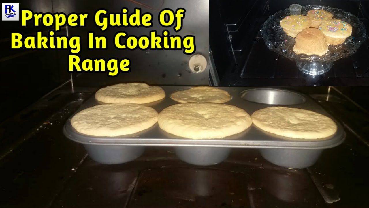 How To Bake Cupcake In Cooking Range Proper Baking Guide In Detail In Urdu/Hindi Vanilla