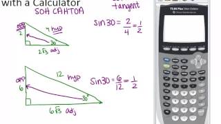 Trigonometric Ratios with a Calculator: Lesson (Geometry Concepts) screenshot 3