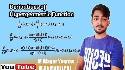 Derivatives of hypergeometric function