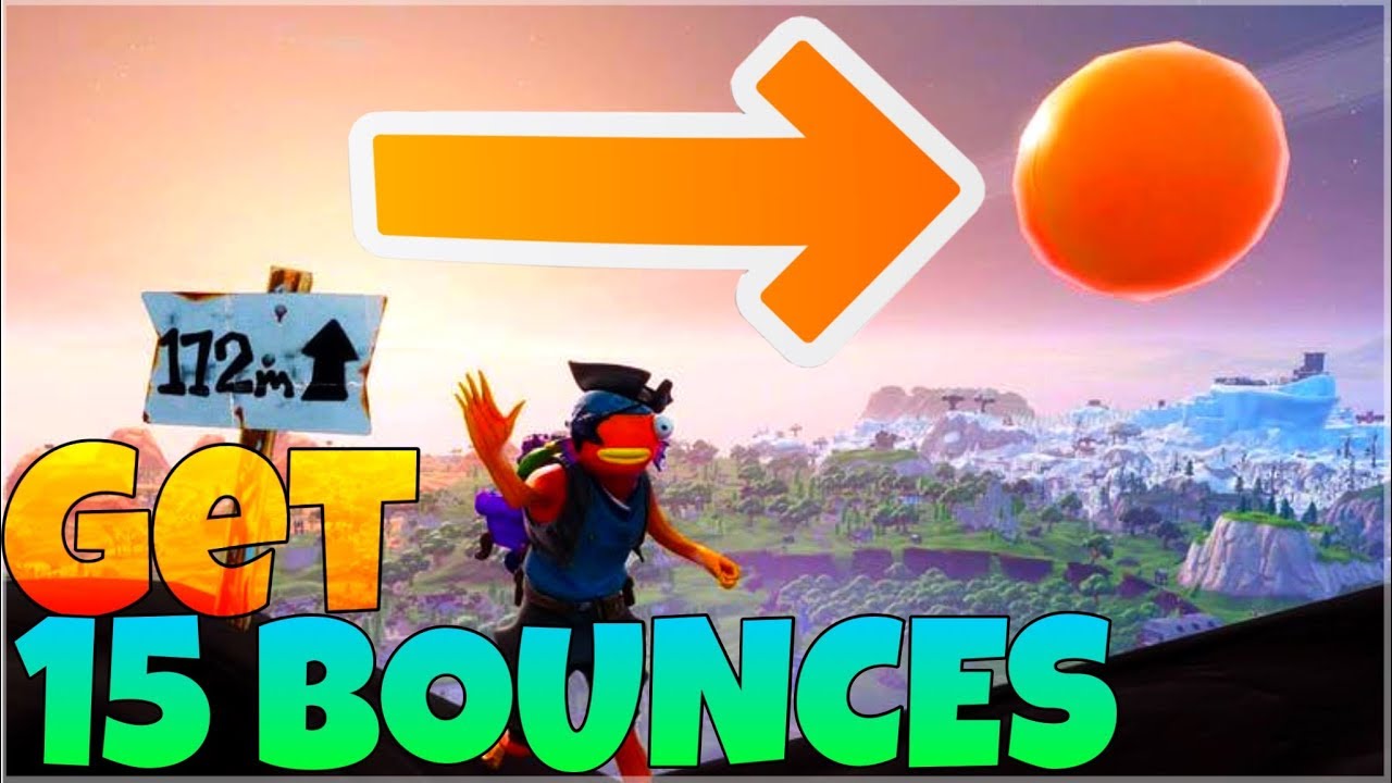 GET 15 BOUNCES WITH THE BOUNCY BALL | Season 7 Week 5 Challenges | Fortnite Battle Royale