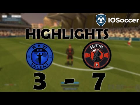 HIGHLIGHTS | Raw Talent vs Solution 3-7 | IOSoccer - 9th August 2022