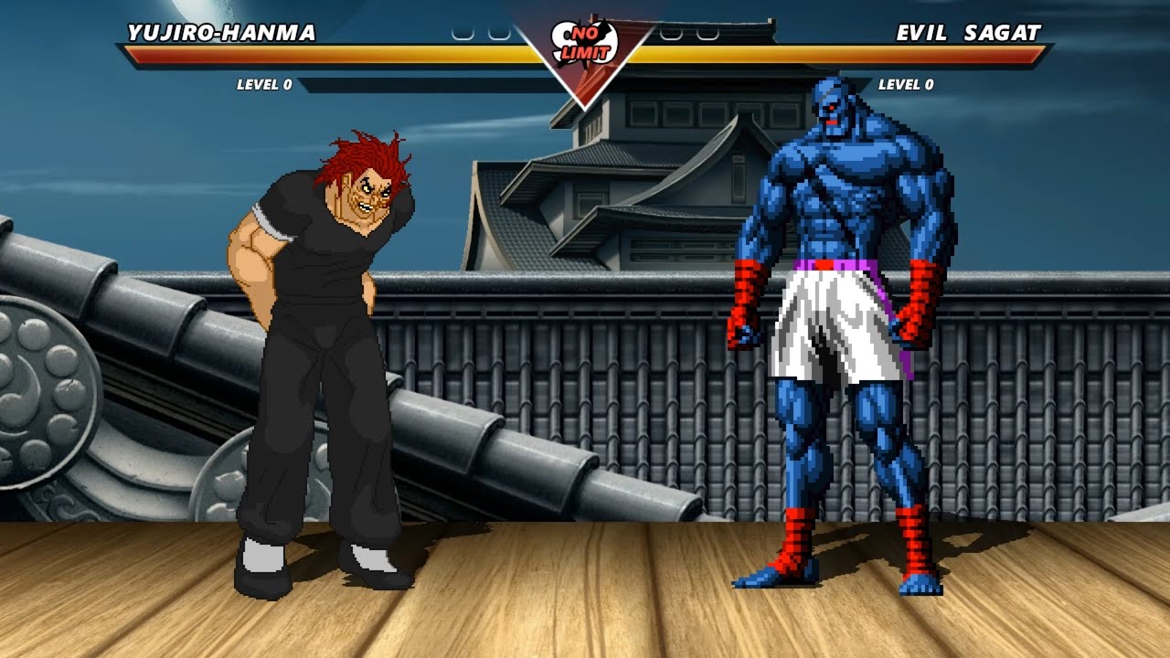 YUJIRO HANMA vs EVIL SAGAT - Highest Level Amazing Fight - YouTube