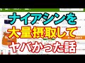 【注意】ナイアシンを一度に大量摂取してヤバかった話