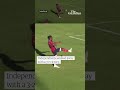 Ultimate penalty protest? Goalkeeper turns his back to kick in Bolivia