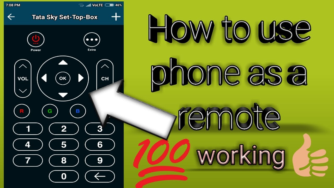 How to use phone as remote control - YouTube