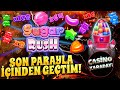 Sugar Rush | KAPALI OYUNU AÇIP KASAYI BASTIM | BIG WIN #sugarrushmaxwin #sugarrushküçükkasa #rekor