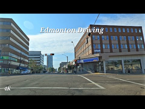 Driving - Stony Plain Road, Edmonton, AB, Canada