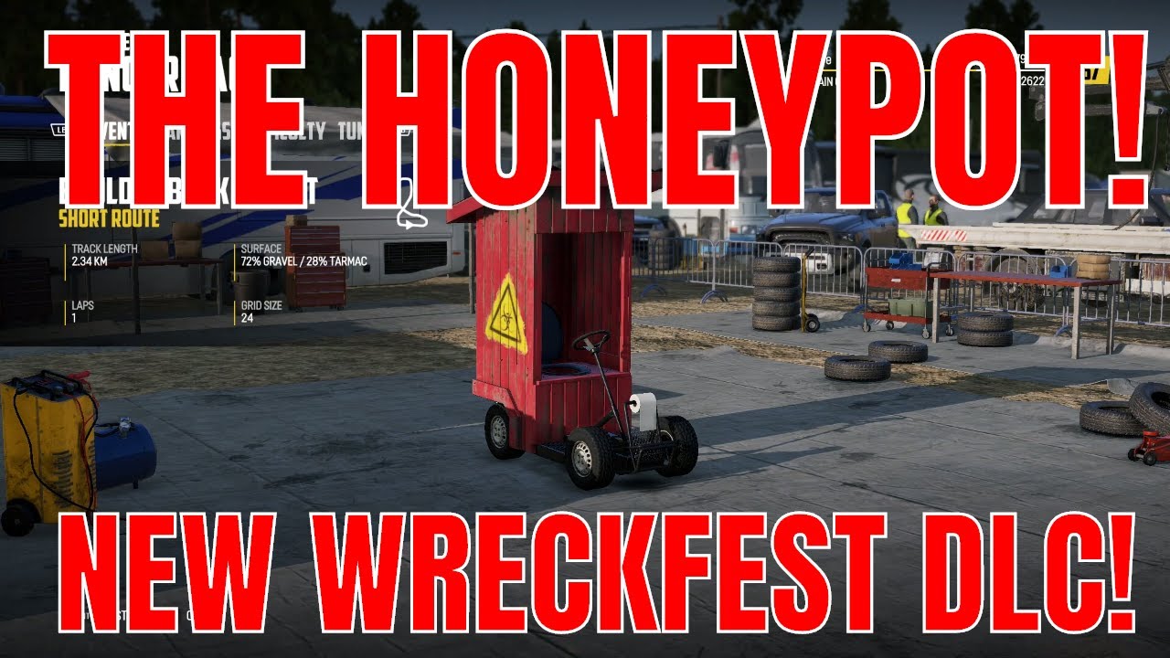 Wreckfest DLC Car Pack 2 Honey Pot (Outhouse) Short race YouTube