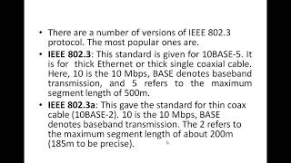 LAN Protocol Ethernet, IEEE802.3, CSMA/CD