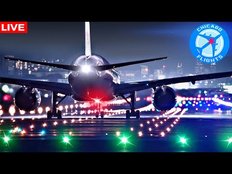 馃敶LIVE SUNDAY NIGHT AIRPORT ACTION at CHICAGO O'HARE | AVIATION | AVGEEK ORD PLANE SPOTTING
