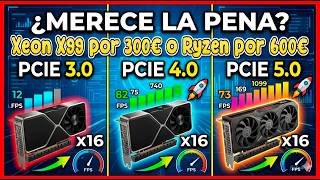 ASRock AMD X670E Pro RS Pcie 5.0 Vs 4.0 en GJinyue AM5 y Pcie 3.0 en Xeon X99