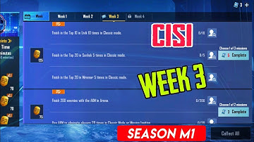 BATTLEGROUND MOBILE INDIA CYCLE 1 SEASON 1 M1 WEEK 3 MISSION EXPLAIN IN HINDE