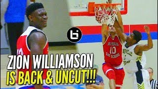 Zion Williamson UNCUT: Full Game Footage of his Return from Injury!!