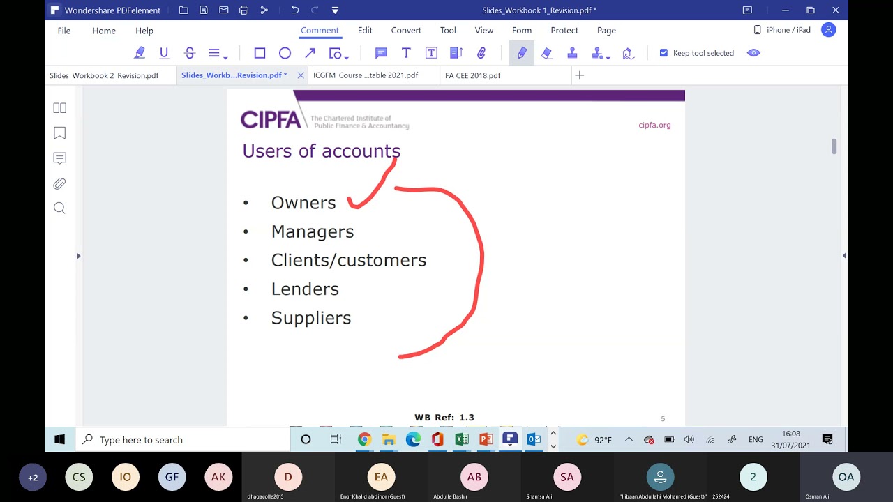 CIPFA PQ Financial accounting Workbook 1 - YouTube
