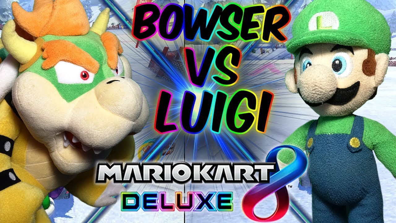 ABM: Боузер против Луиджи !! Mario Kart 8 Deluxe !! Гонка и битва !! HD