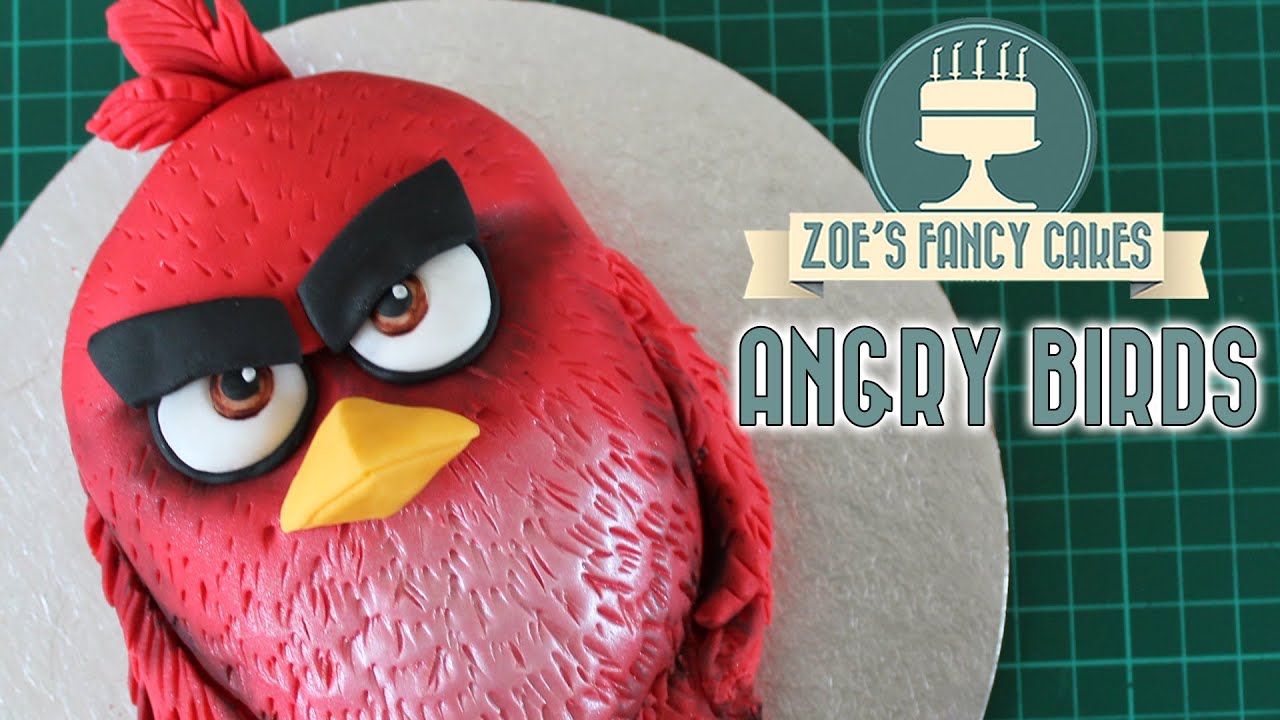 Angry Birds cake Red: Movie cakes - YouTube