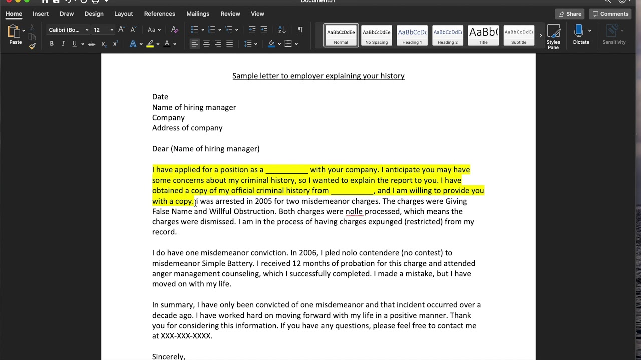 job-exploration-letter-explaining-criminal-history-youtube