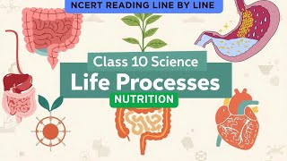 Nutrition - Life Processes | Class 10th Science | NCERT Reading Line by Line | Sanjay Kumar